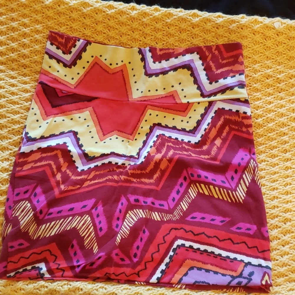 Multicolored Retro mini skirt